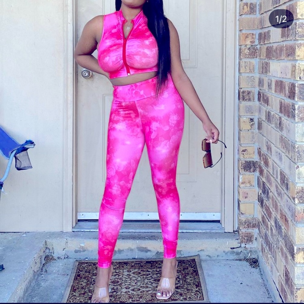 2 piece spandex set